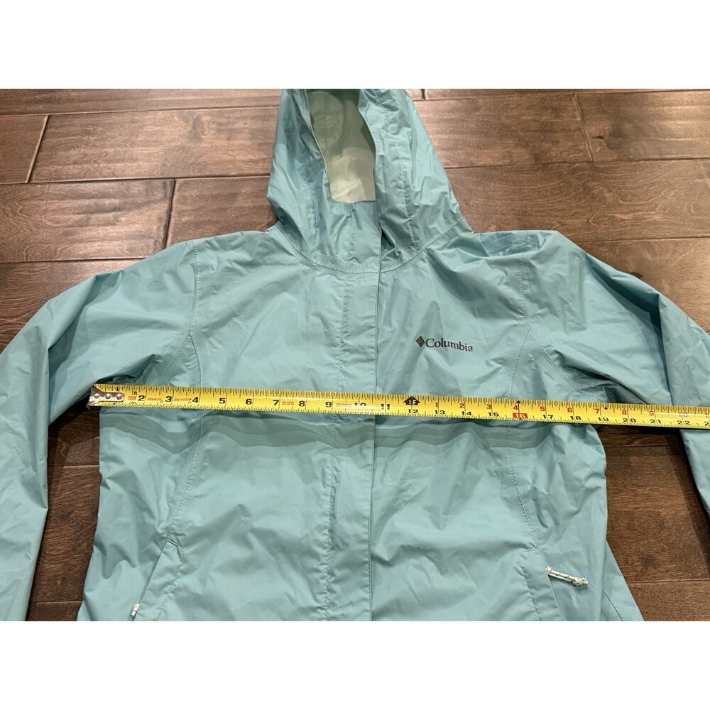 Columbia Womens Blue Arcadia II Jacket Hooded Waterproof Size S SMALL RL2436 - Picture 9 of 9